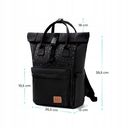 KINDERKRAFT MOONPACK CONFETTI rucsac pentru scutece și accesorii