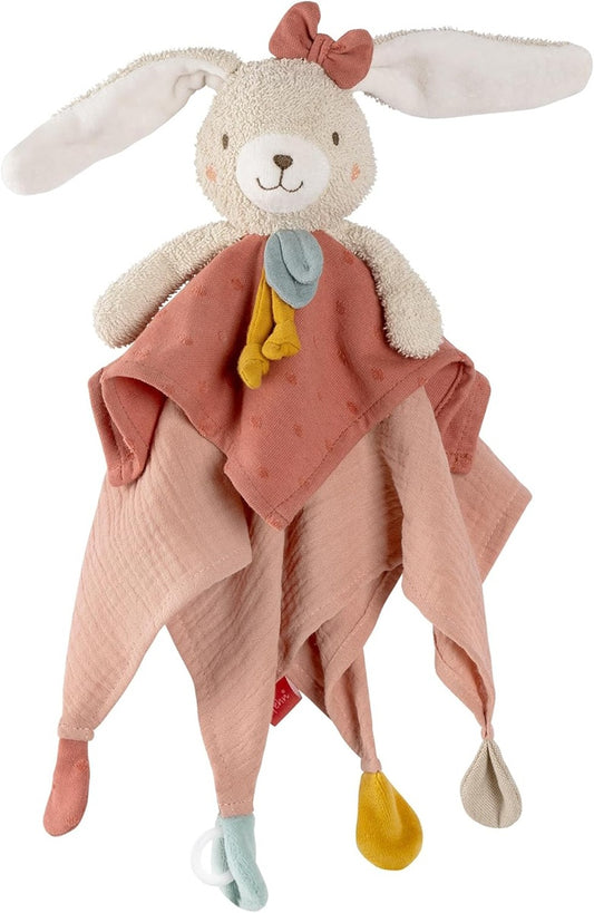 FEHN Natur copertina comforter in cotone coniglietto peluche 37 cm