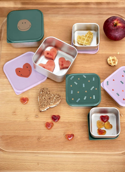 LASSIG Snackbox CUTII DIN OȚEL PENTRU GUSTĂRI x3