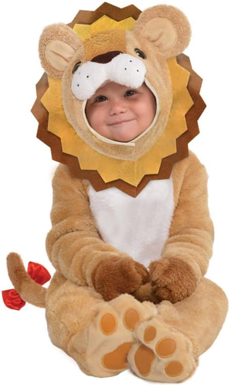 AMSCAN Little Roar costum plușat pentru copii 0-6 luni 68 cm LEU