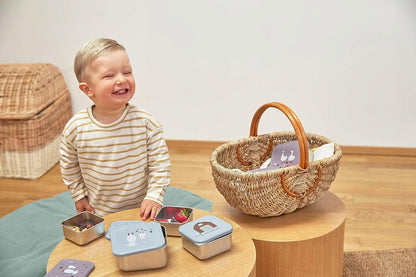 LASSIG Snackbox stalowe PUDEŁKA NA PRZEKĄSKI x3
