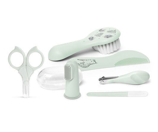 Set SUAVINEX pentru îngrijirea bebelușului, 6 piese + etui TIGRU