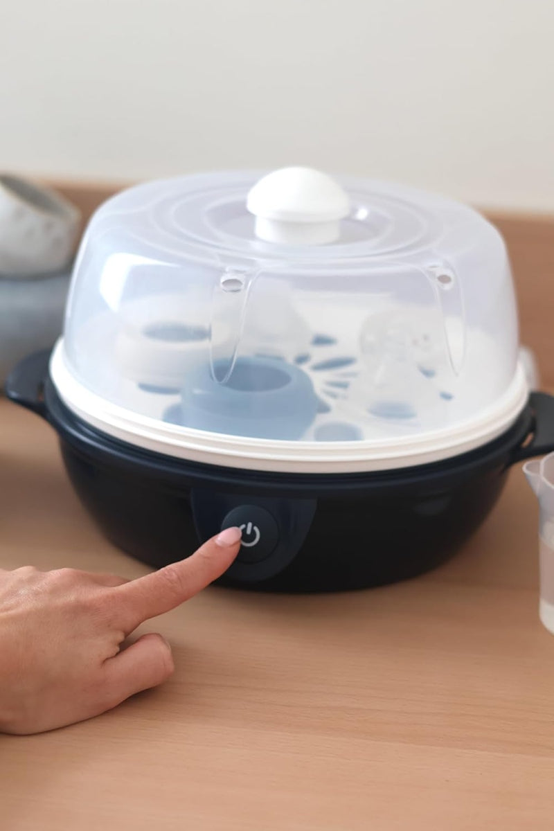 BEABA Steril'Express 2w1 STERILIZATOR CU ABUR + clește și cană de măsurare