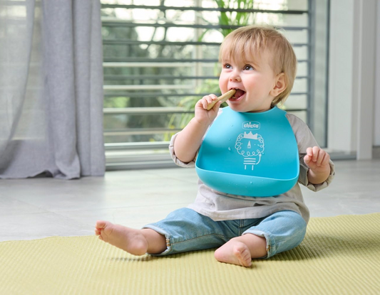 CHICCO Easy Start set in silicone ciotola cucchiaino bavaglino