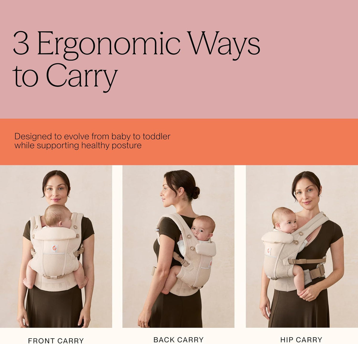 ERGOBABY ADAPT SoftFlex MESH marsupiu ergonomic 3,2-20 kg