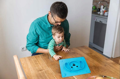 TODDLER mata talerzyk 3 KOMORY antypoślizgowy