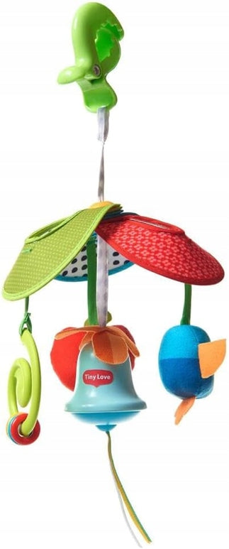 TINY LOVE Pack and Go Mini jucărie de agățat pentru cărucior, pătuț, scaun auto