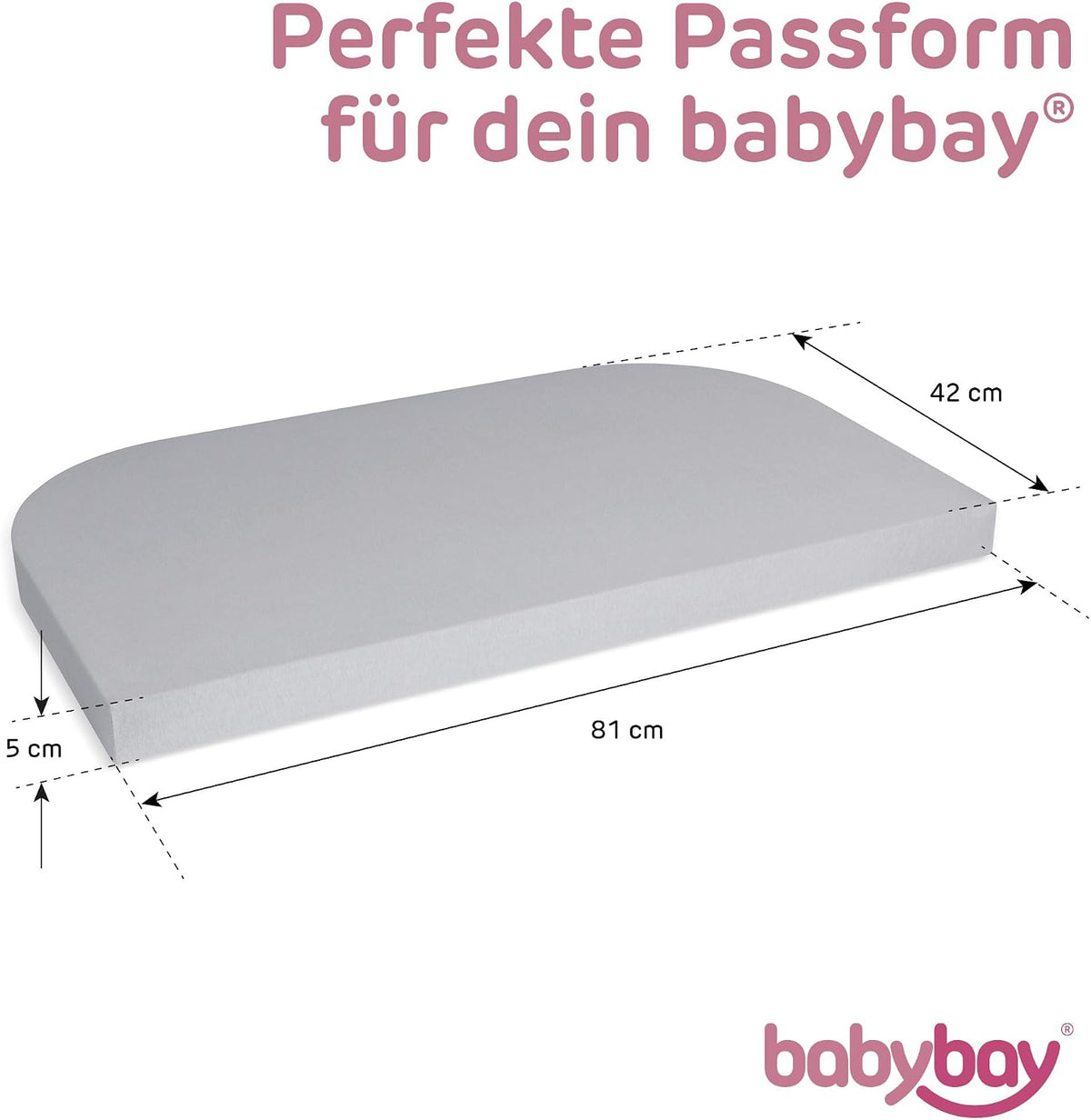 BABYBAY cearșaf cu elastic pentru Original 81x42 cm