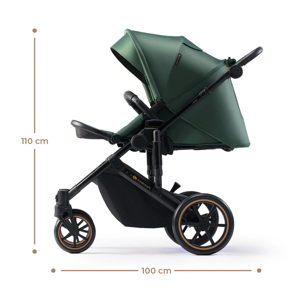 KINDERKRAFT PRIME2 2w1 wózek wielofunkcyjny do 22kg – SHADOW GREY – zdjęcie 4