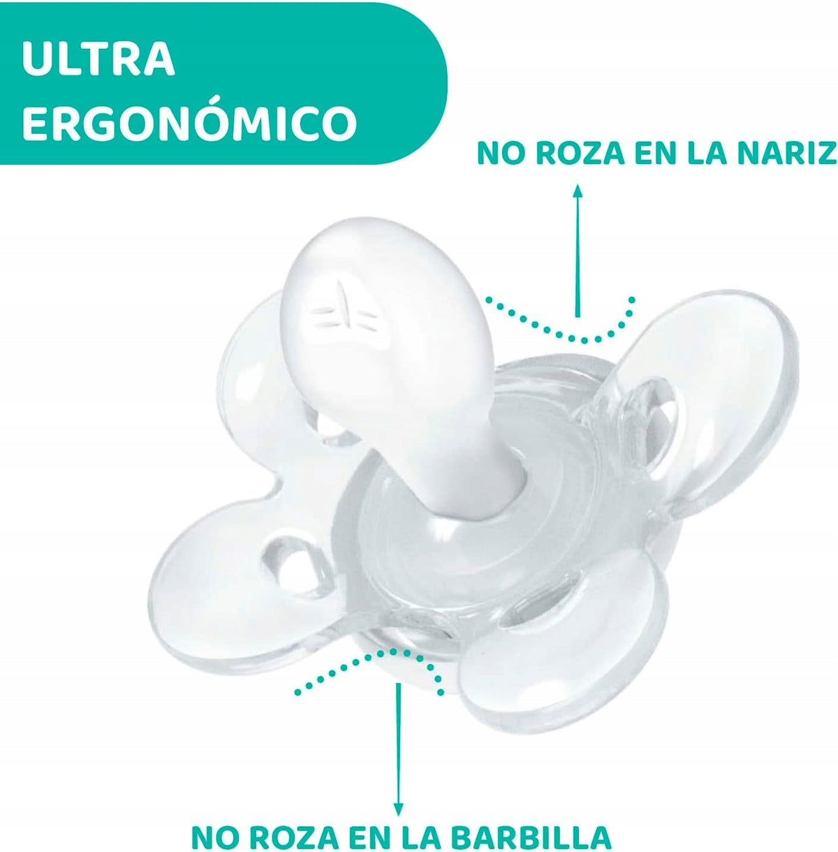 CHICCO PhysioForma COMFORT suzetă x2 0-6 luni LATEX