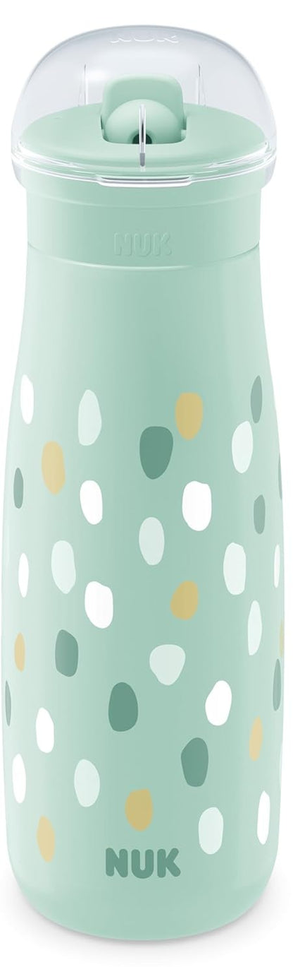 NUK Mini-Me Flip butelka ze słomką i składanym ustnikiem 450 ml 12 m+