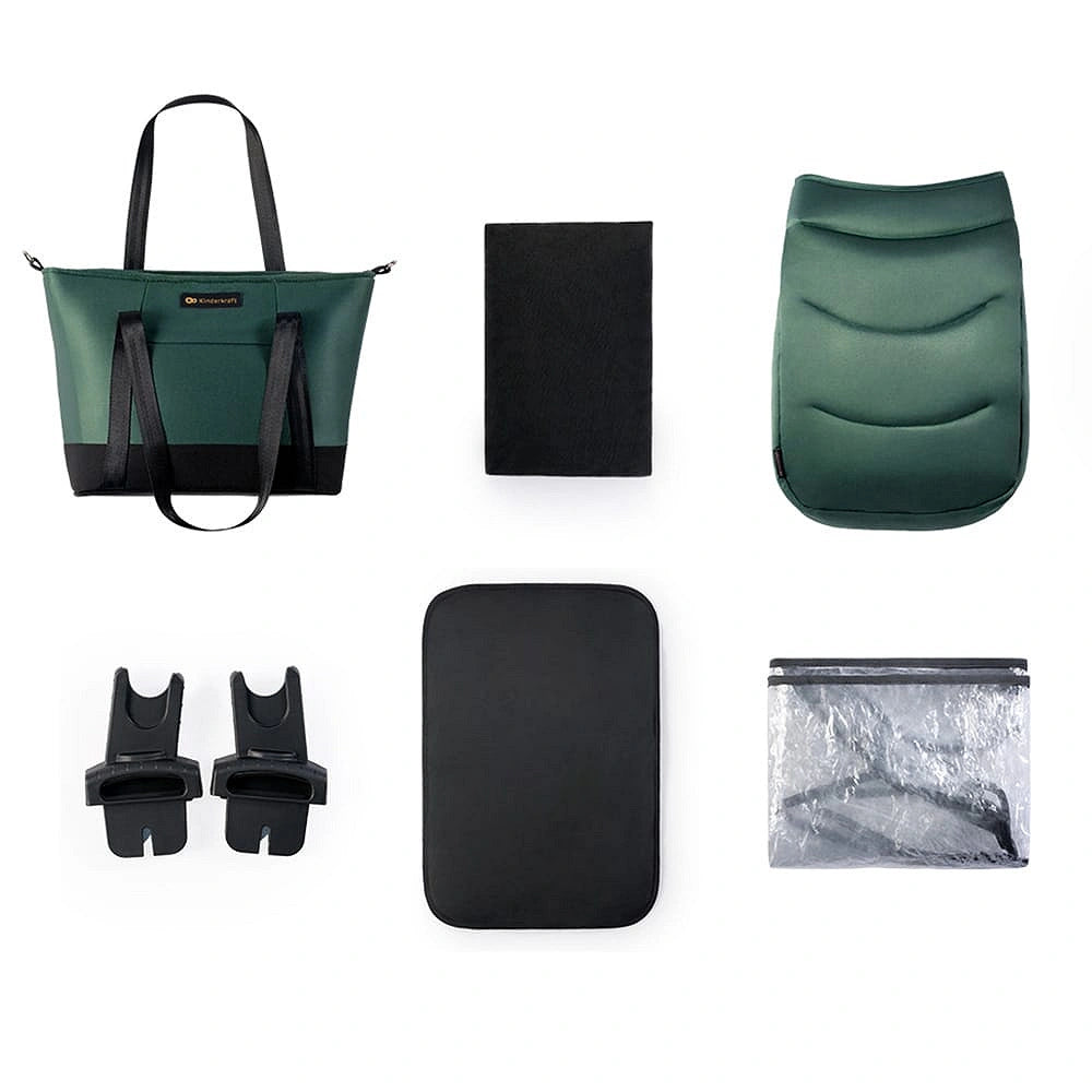 KINDERKRAFT PRIME2 2w1 wózek wielofunkcyjny do 22kg – DARK GREEN – zdjęcie 7