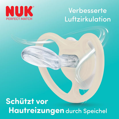 NUK Perfect Match Air suzetă de calmare 18-36m x2