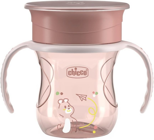 CHICCO Perfect Cup beker met anti-lek tuit 360 graden 200 ml 12 m+
