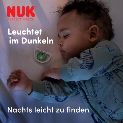 NUK Perfect Match Air Night Pacifier 0-6m x2
