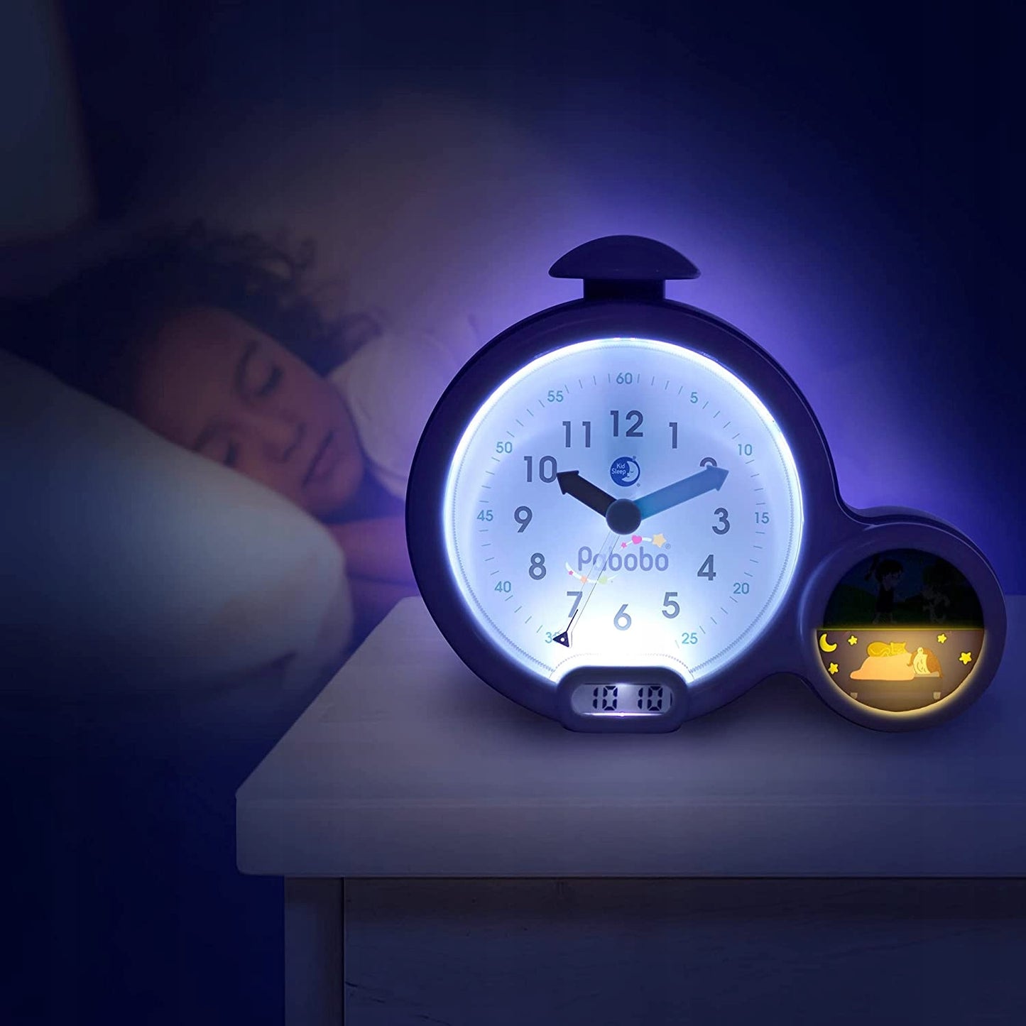PABOBO Kid'Sleep BUDZIK EDUKACYJNY szary