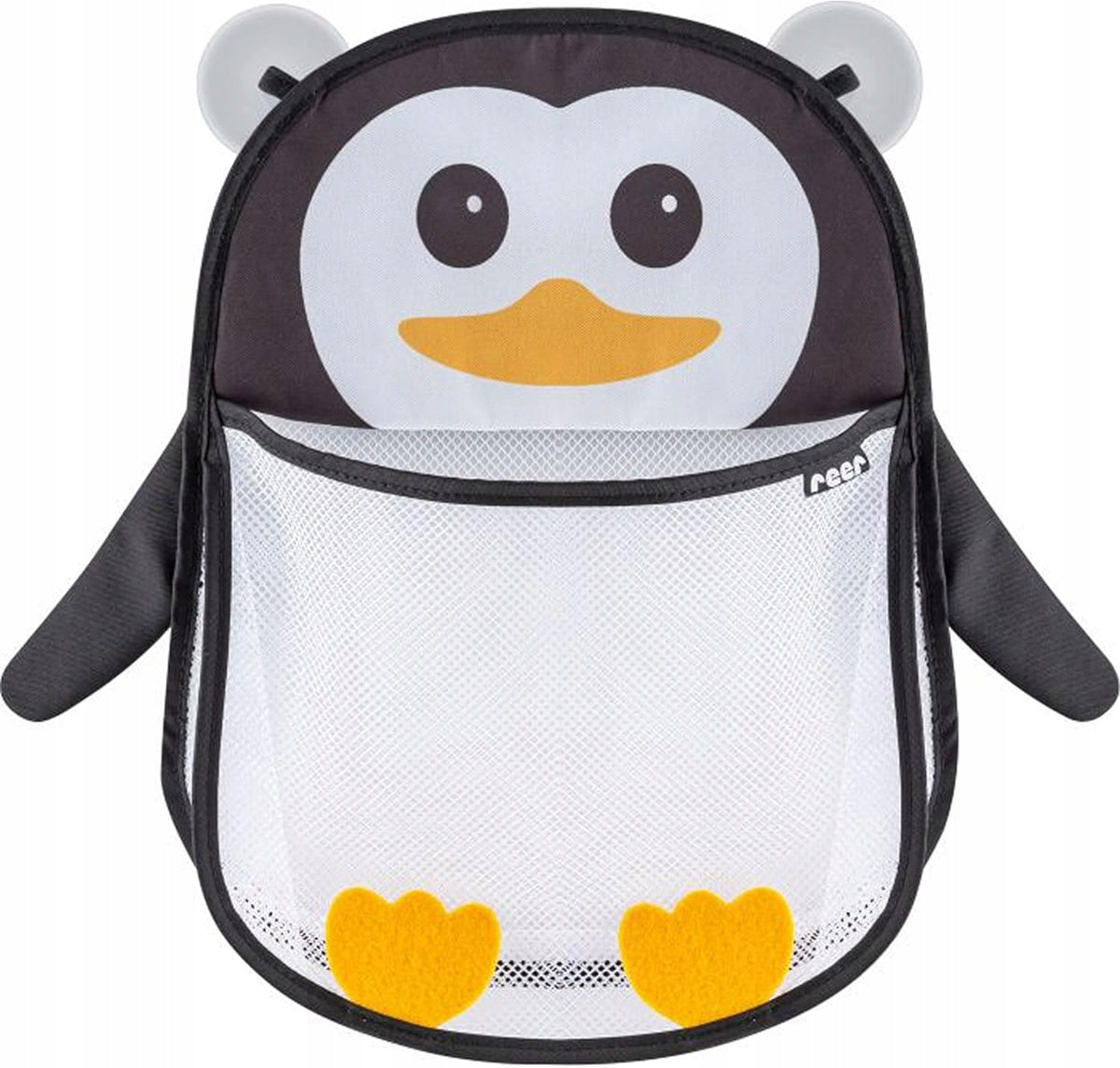 REER MyHappyPingu PINGUIN suction-cup bath organizer mesh