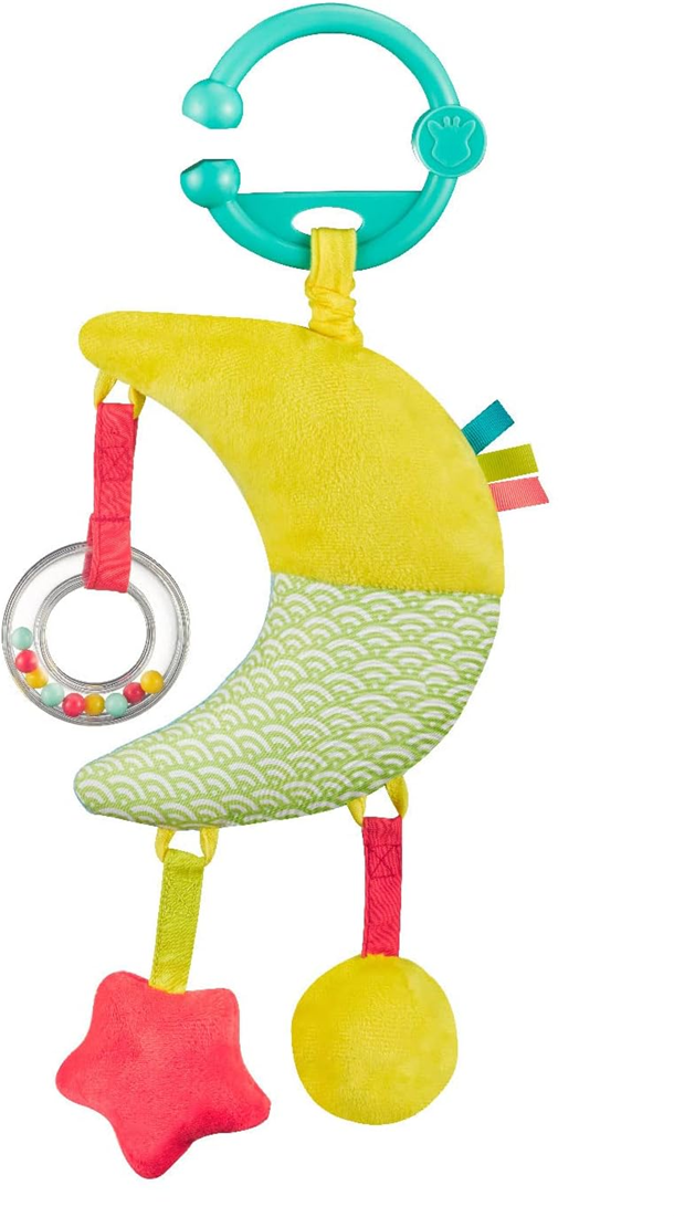 SOPHIE LA GIRAFE zawieszka z pozytywką do wózka i łóżeczka 28 cm KSIĘŻYC