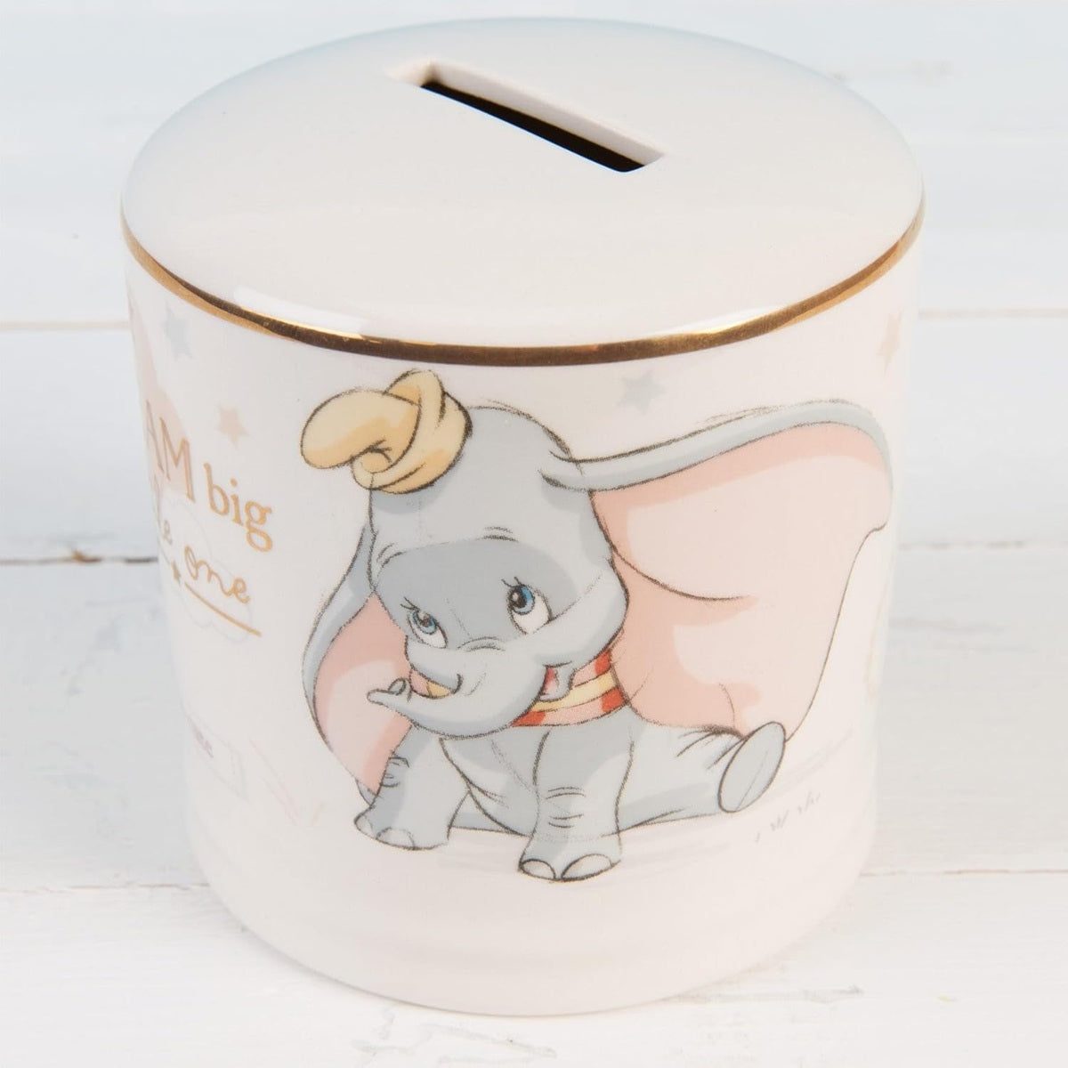WIDDOP & Co Disney Keramik-Spardose Elefant Dumbo 8,5 x 8,5 cm