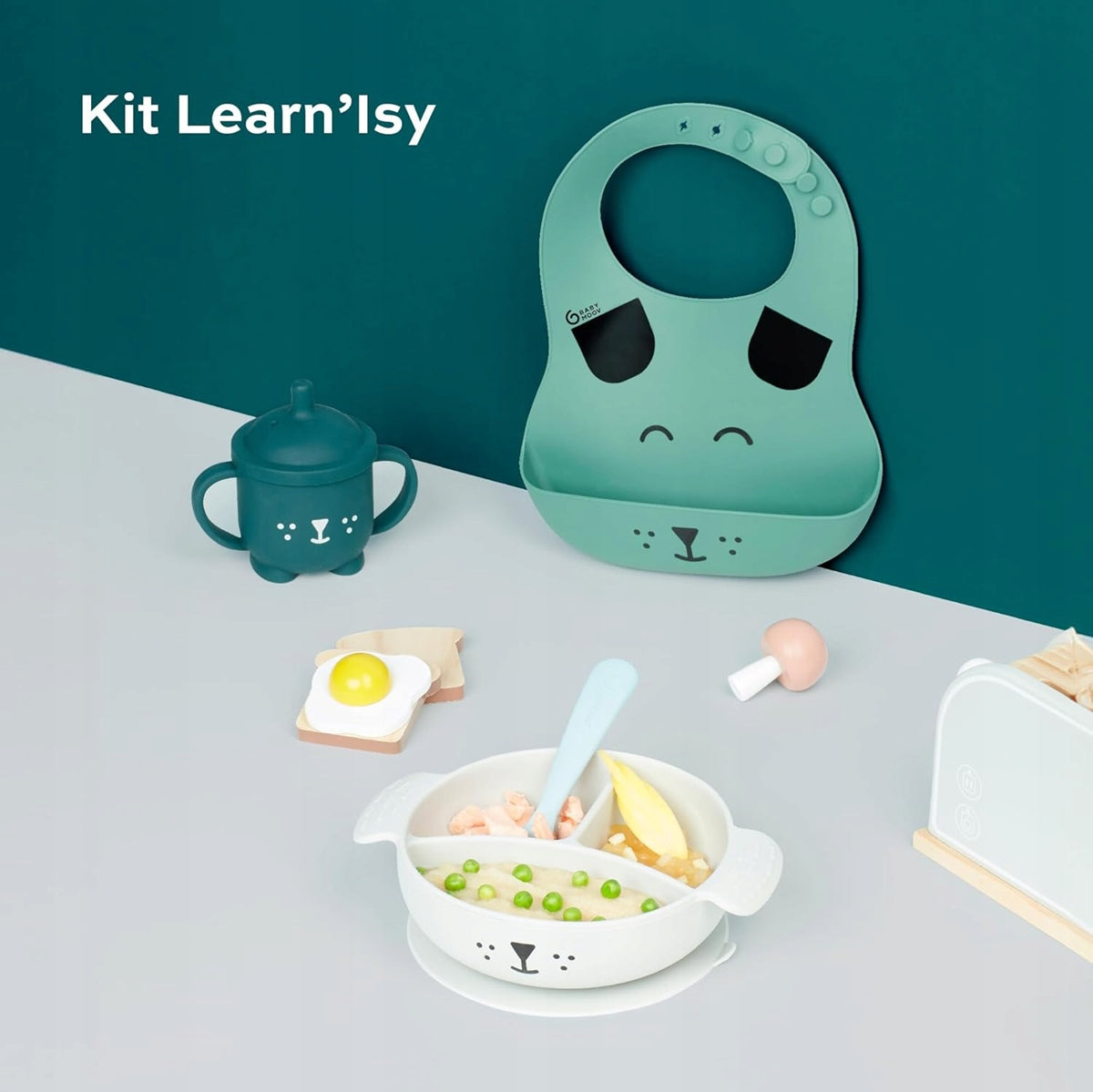 BABYMOOV LEARN'ISY σετ φαγητού 15-24 μηνών σιλικόνης