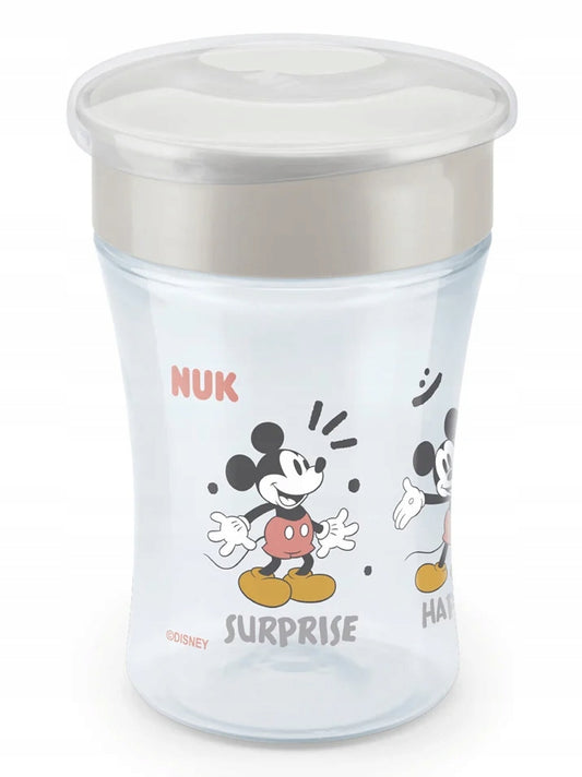 NUK Magic Cup Mickey Mouse360° drip cupAge 8 m+predominant colour greycapacity 230 mlMaterials polypropylene