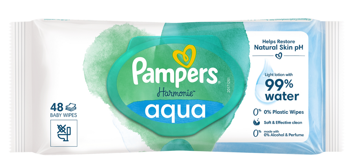 PAMPERS HARMONIE New Baby wet wipes x46