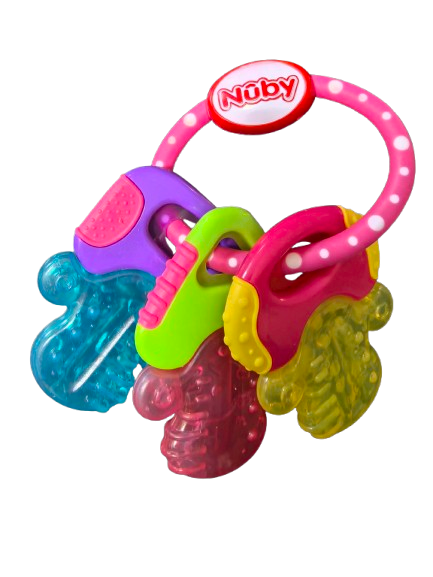 NUBY IcyBite inel gingival răcoritor din silicon 9 x 14 cm CHEI