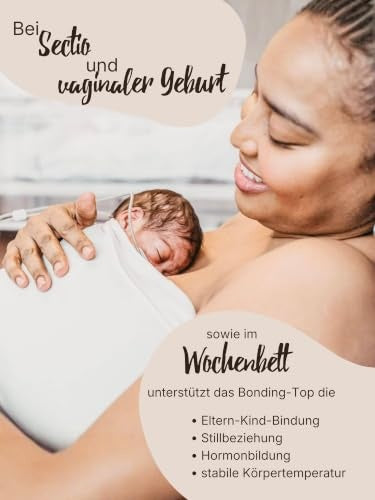 HOPPEDIZ Baby Bonding Top pentru metoda cangur antracit M