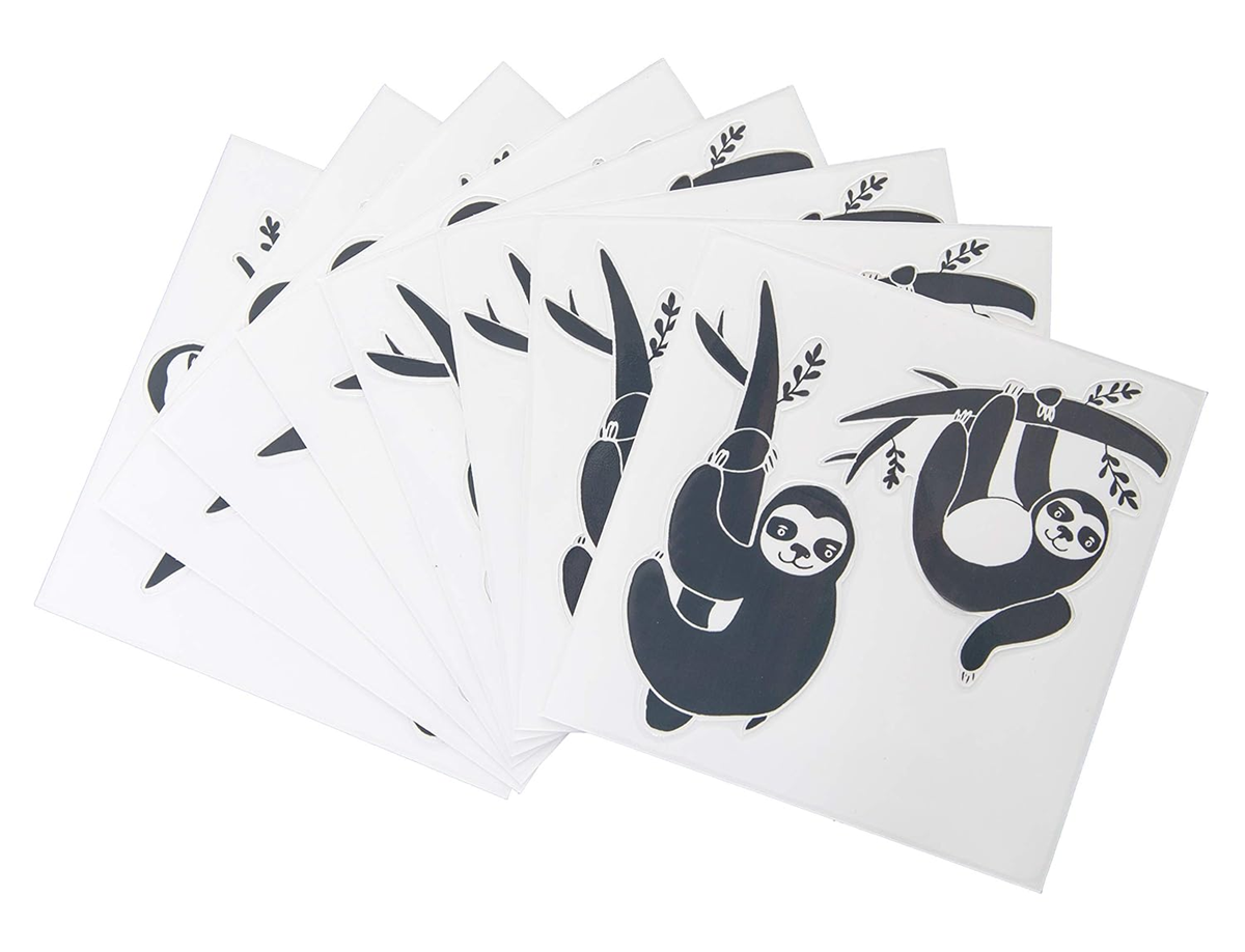 UBBI decorative stickers with sloth motif