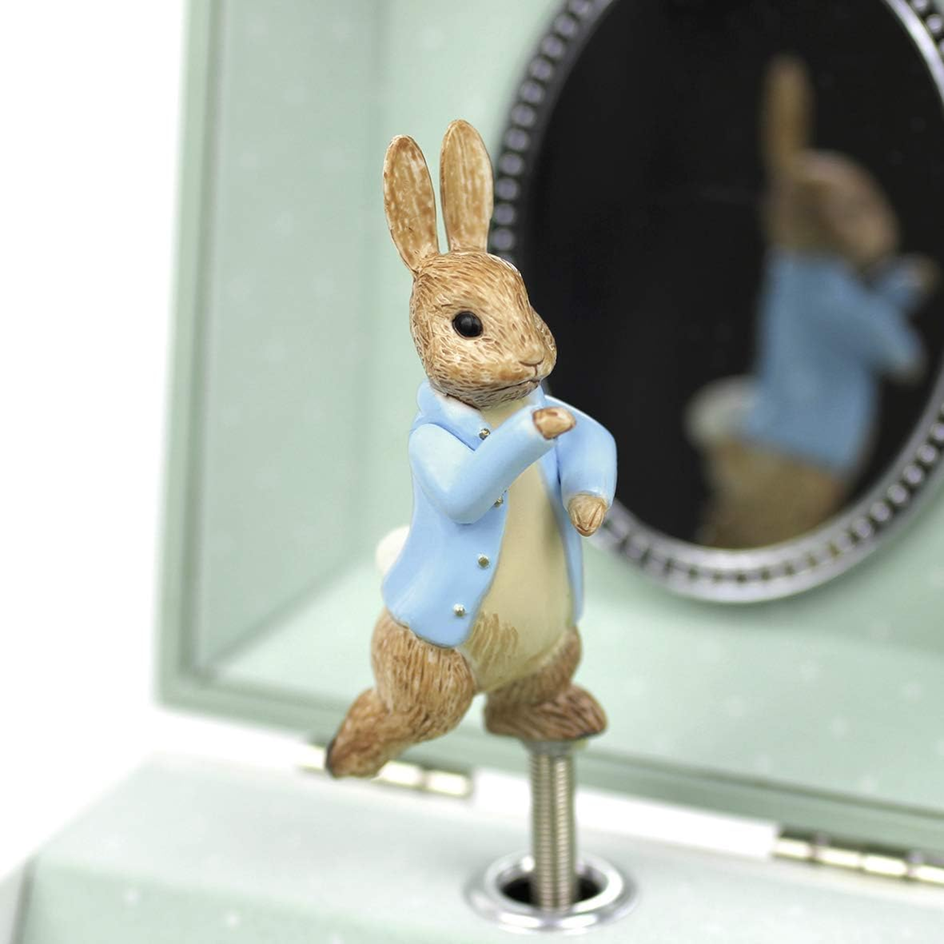 TROUSSELIER boîte à musique à remontoir 10,5 x 8,5 cm PETER RABBIT
