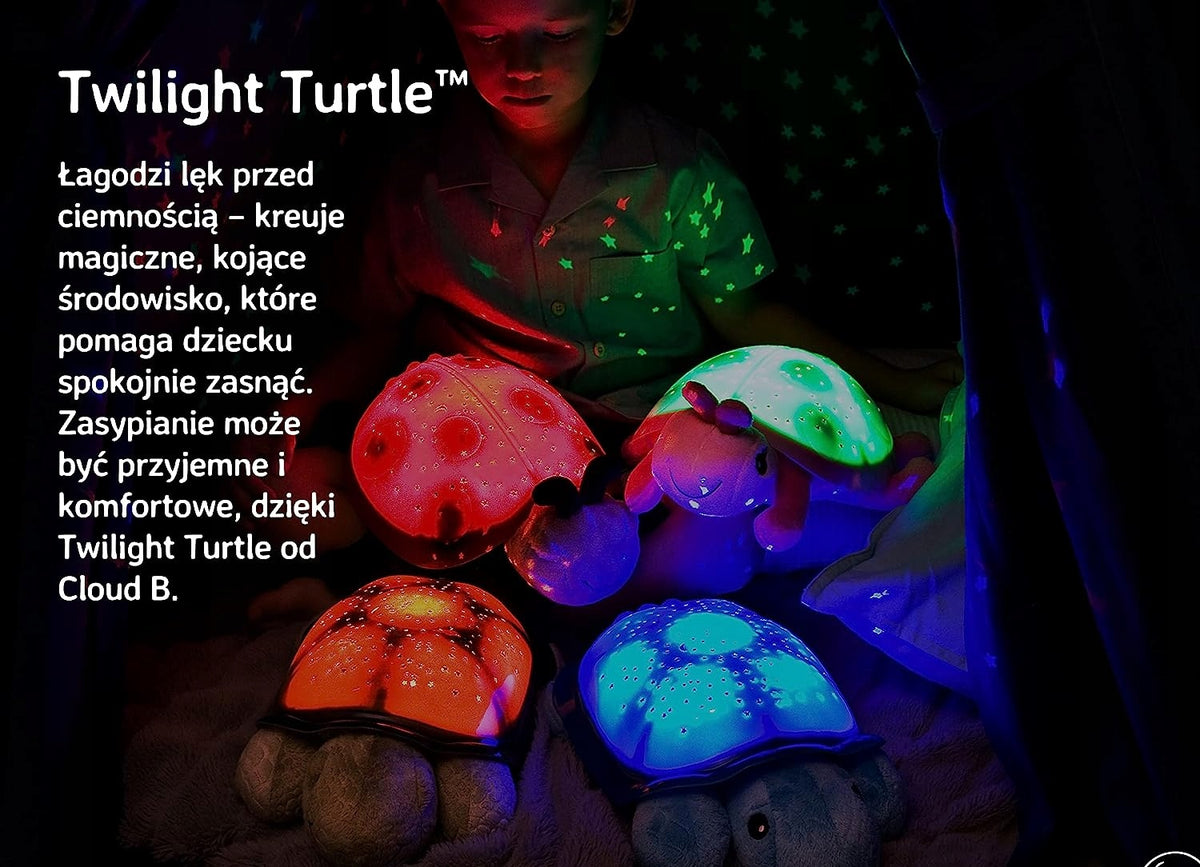 CLOUD B Twilight Turtle lampă de veghe și proiector de stele 17 x 30 cm