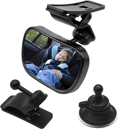 BABY VIEW MIRROR 2-in-1 autospiegel voor het observeren van baby 5,5 x 8,8 cm
