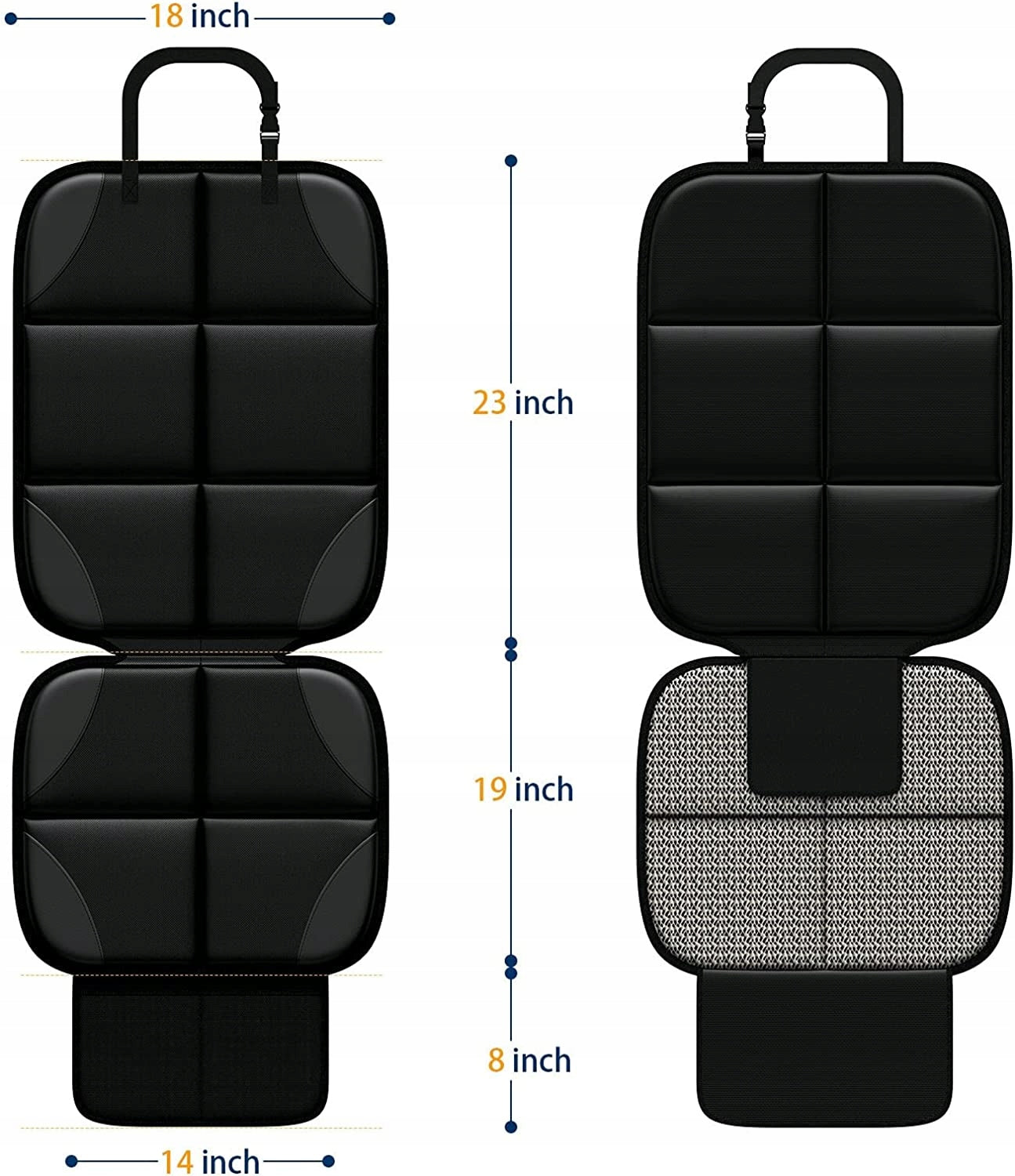 MHO+ALL maty pod foteliki samochodowe KIESZENIE