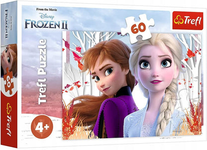 TREFL puzzle Lumea Fermecată a Annei și Elsei FROZEN 60 piese 4 ani+