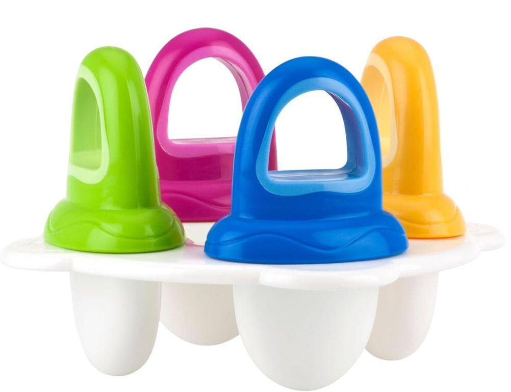 NUBY forma do lodów w kształcie smoczka 4 sztuki + taca do zamrażania
