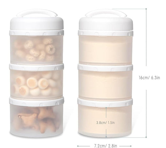 TERMICHY containers for formula and snacks, 2 pieces, 6 x 60 g