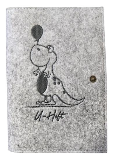 LUXDAG husă din fetru pentru cardul de sarcină DINOZAUR 15,5 x 23 cm