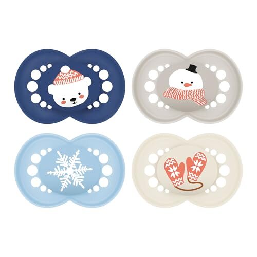 MAM Original Winter silicone pacifier 6-16m x4