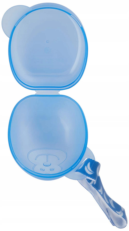 DIAGO monkeycase for 2 sootherscolour bluedimensions 7 x 7 cmmaterial plasticBPA-freeNew condition