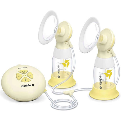 MEDELA Swing Maxi Flex podwójn laktator 2-fazowyU1 - podwójny laktator elektryczny z technologią FLEX, żółty