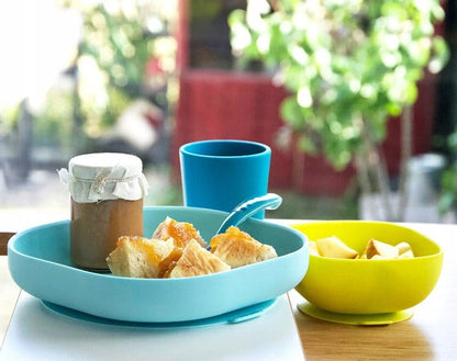 BEABA silicone bowl with suction cup