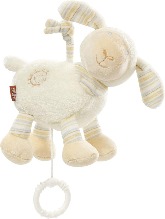 FEHN pandantiv de pluș cu cutie muzicală OAIE 17 cm, cântec de leagăn de Brahms