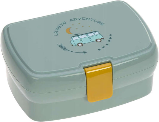 Lanchebox LASSIG cu tavă detașabilă pentru gustări, 460 ml