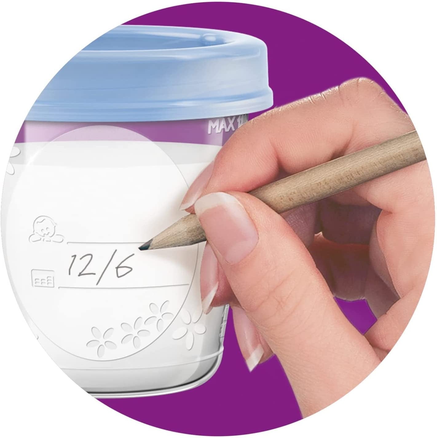 PHILIPS AVENT food containers x5 180 ml