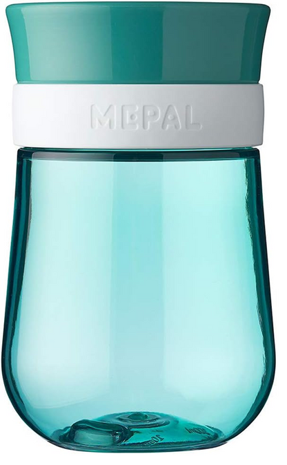 Cana de antrenament MEPAL, cană anti-vărsare cu gură 360 de grade, 300 ml, 9 luni+