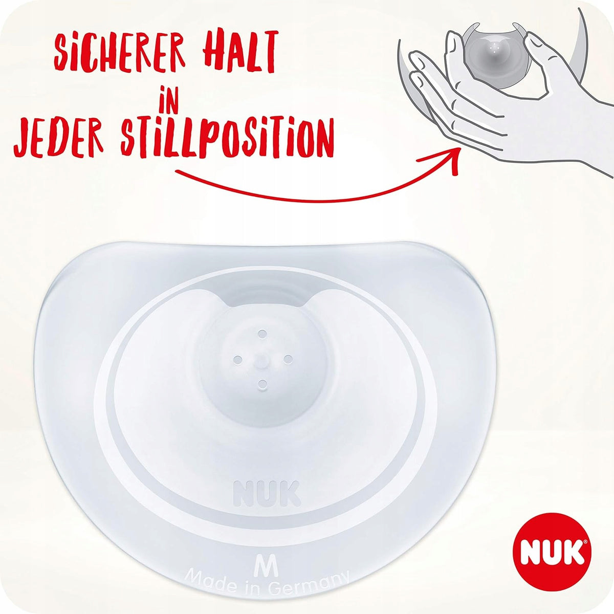 NUK nakładki osłonki na sutki do karmienia 20mm roz.M x2