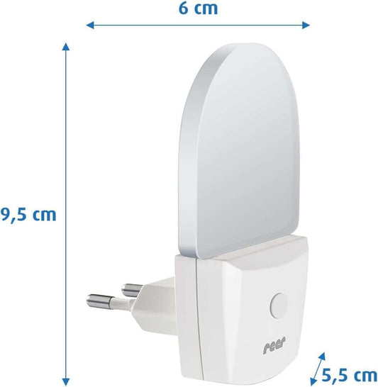 REER NightGuide lampka nocna LED do gniazdka z włącznikiem 6 x 9,5 cm – zdjęcie 2