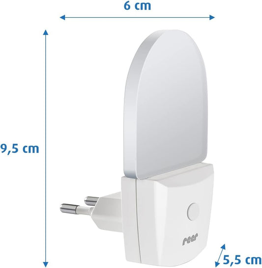 REER NightGuide lampă de veghe LED pentru priză cu întrerupător 6 x 9,5 cm