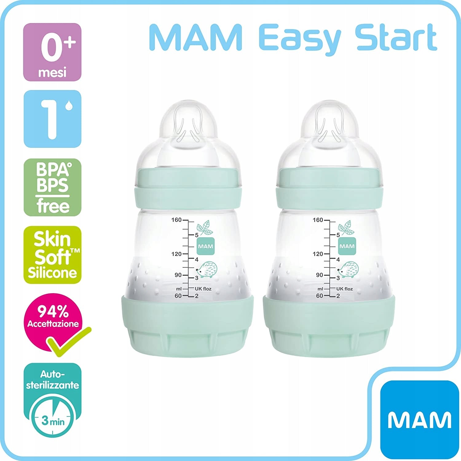 MAM Easy Start butelka antykolkowa 160ml 0+