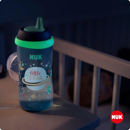 NUK Kiddy Cup biberon fosforescent 300 ml 12 m+ COSMOS